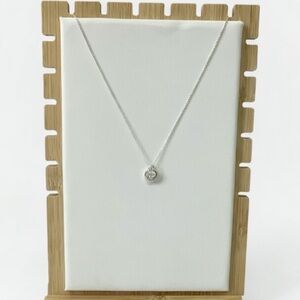 TIFFANY&CO. Silver 925 Please Return to Double Heart Necklace/